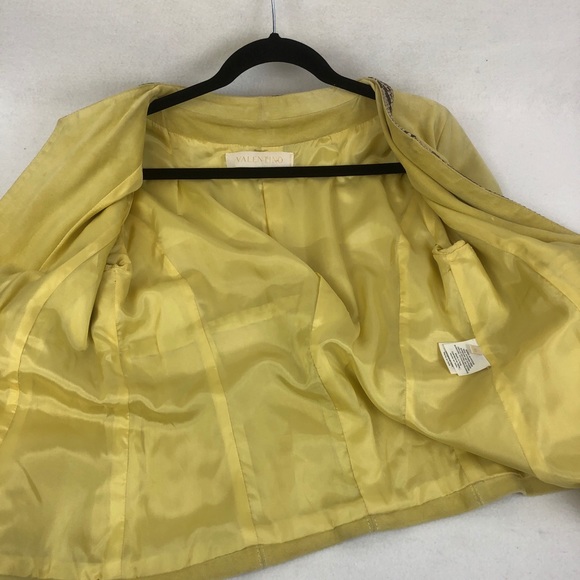 Valentino | Women’s Lime Green Python Skin Blazer - Picture 16 of 16